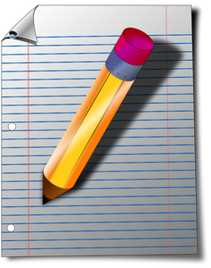 Office stationery vector drawing