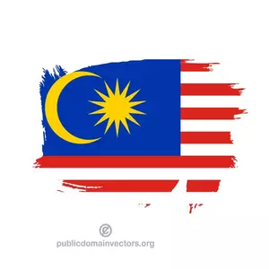 Malaysische Flagge Vektor