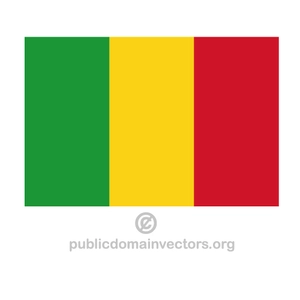 Flaga wektor Mali