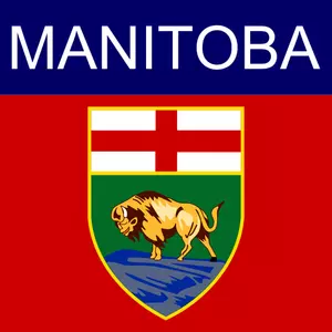 Manitoba simbol vektor gambar