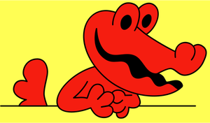 Krokodil magazine mascot vector clip art