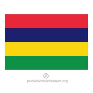 Flaga wektor Mauritius