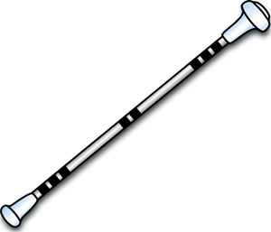 Baton twirling stick vector clip art