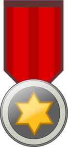 Immagine vettoriale distintivo di Star award