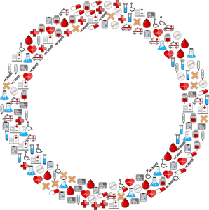 Icone mediche del cerchio immagine