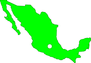 Mapa de contorno do México