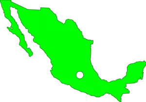 Garis besar peta Meksiko
