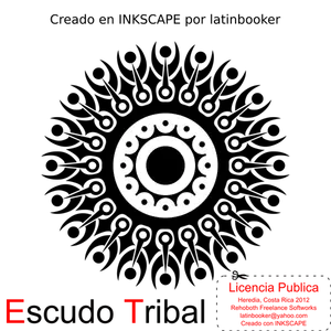 Tribal skjold vektor image