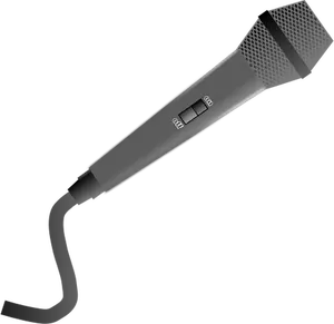 Vector clip art of electric microphone