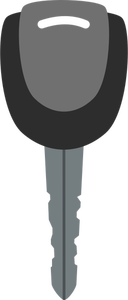 Zwarte en grijze vector afbeelding van auto deur sleutel