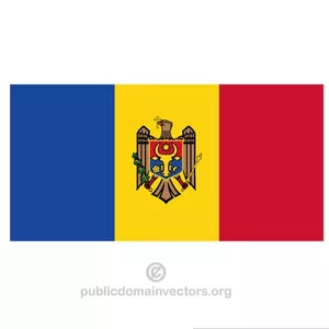 Moldauischen Vektor Flagge