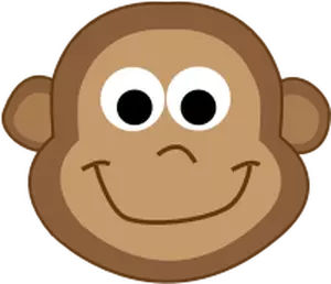 Vektori piirustus sarjakuva apina vauva