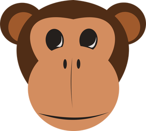 Monkey vector clip art