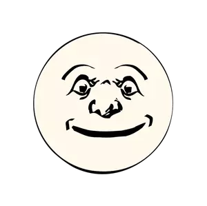 Happy moon vector image