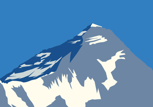 Monte Everest vector de la imagen