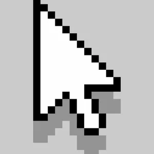 Interface de la souris Thème Pixel Survol du curseur
