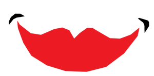 Illustrazione di labbra rosse