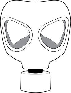 Image de masque à gaz vecteur