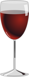 Red wine glass vector graphics