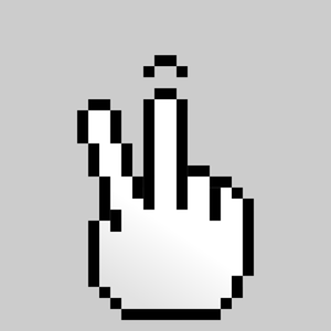 Pixel cursor for press and tap