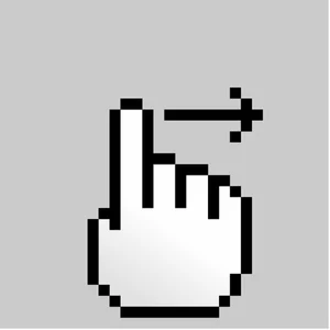 Motyw Piksel z interfejsem MultiTouch Przesuń palcem w prawo