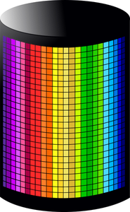 Rainbow color light vector illustration