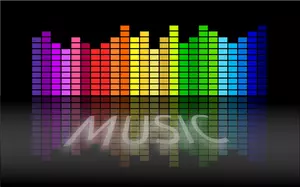 Music equalizer vector image