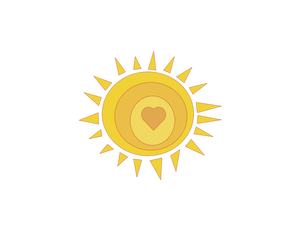 Cinta sunshine vektor ilustrasi