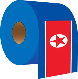 North Korea's own toilet toll vector graphics