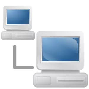 Datamaskin nettverk ikon vektorgrafikk