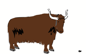 Immagine di vettore di un bisonte