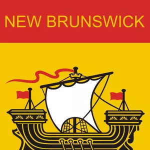 Bandiera del New Brunswick immagine vettoriale