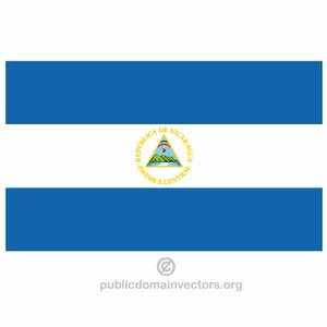 Bandiera vettoriale Nicaragua