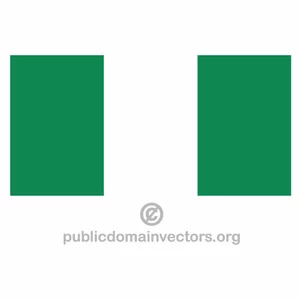Bandiera nigeriana vettoriale