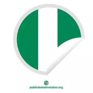 Nigeriaanse vlag sticker