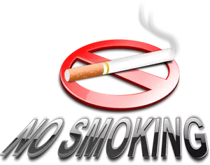 3D rökning förbjuden-skylt vektor ClipArt