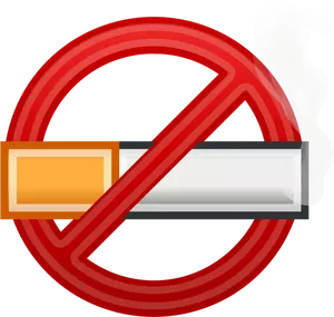 Ingen røyking 3D symbol vektor image