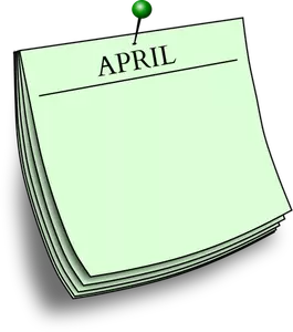 Catatan bulanan - April