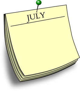 Maandelijkse nota - juli