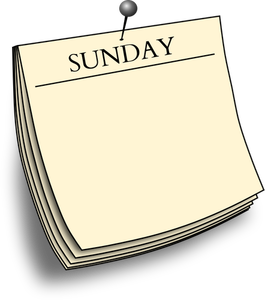 Sunday daily note