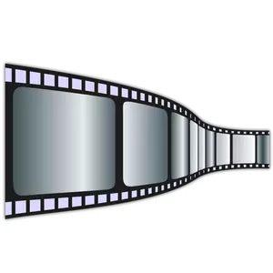 Vector clip art of movie tape