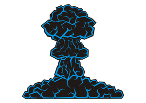 Mushroom cloud vector image