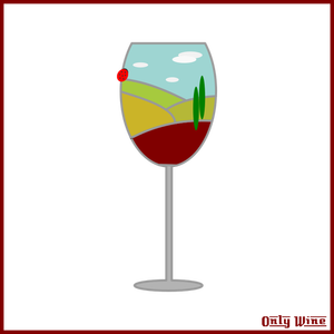 Obrázek vysoké sklenice na víno