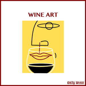 Arty wijn tekening