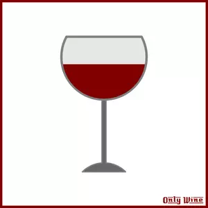 Graue Weinglas Abbildung