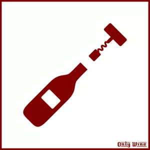 Red wine bottle image
