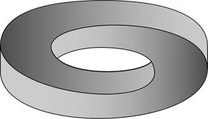 Silver wedding ring vector clip art