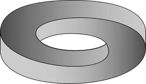 Stříbrný snubní prsten Vektor Klipart