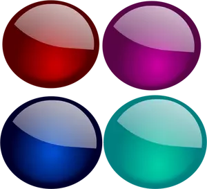 Vektor illustration av glänsande cirklar