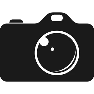 Kamera ikonen siluett